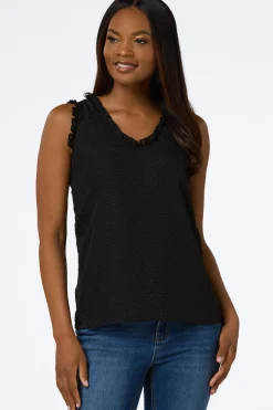 Ruffled Clip Dot Tank