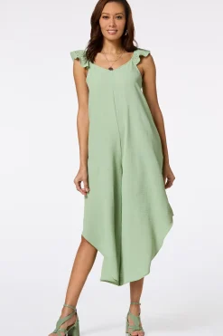 Ruffled Eyelet Genie Jumpsuit