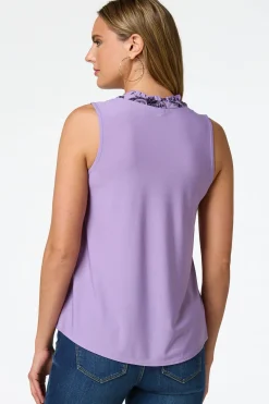Ruffled Floral Paisley Top