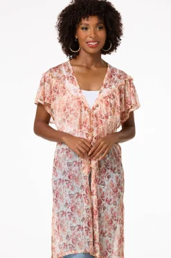 Ruffled Lace Kimono
