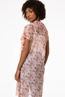 Ruffled Lace Kimono