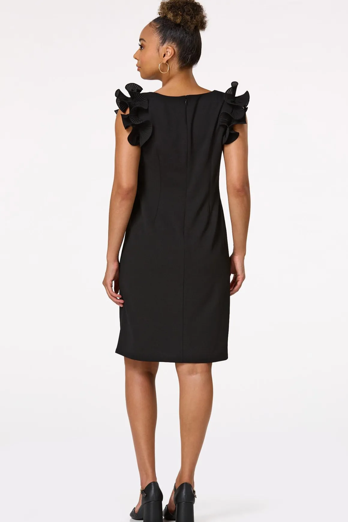 Ruffled Sleeve Dress