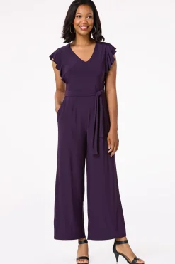 Ruffled Sleeve Jumpsuit