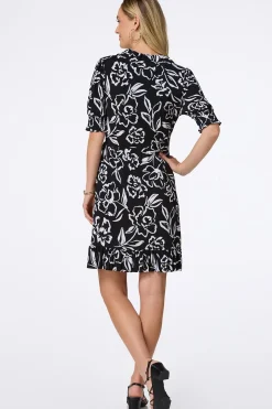 Ruffled Tie Waist Dress