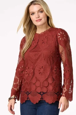 Scalloped Crochet Top