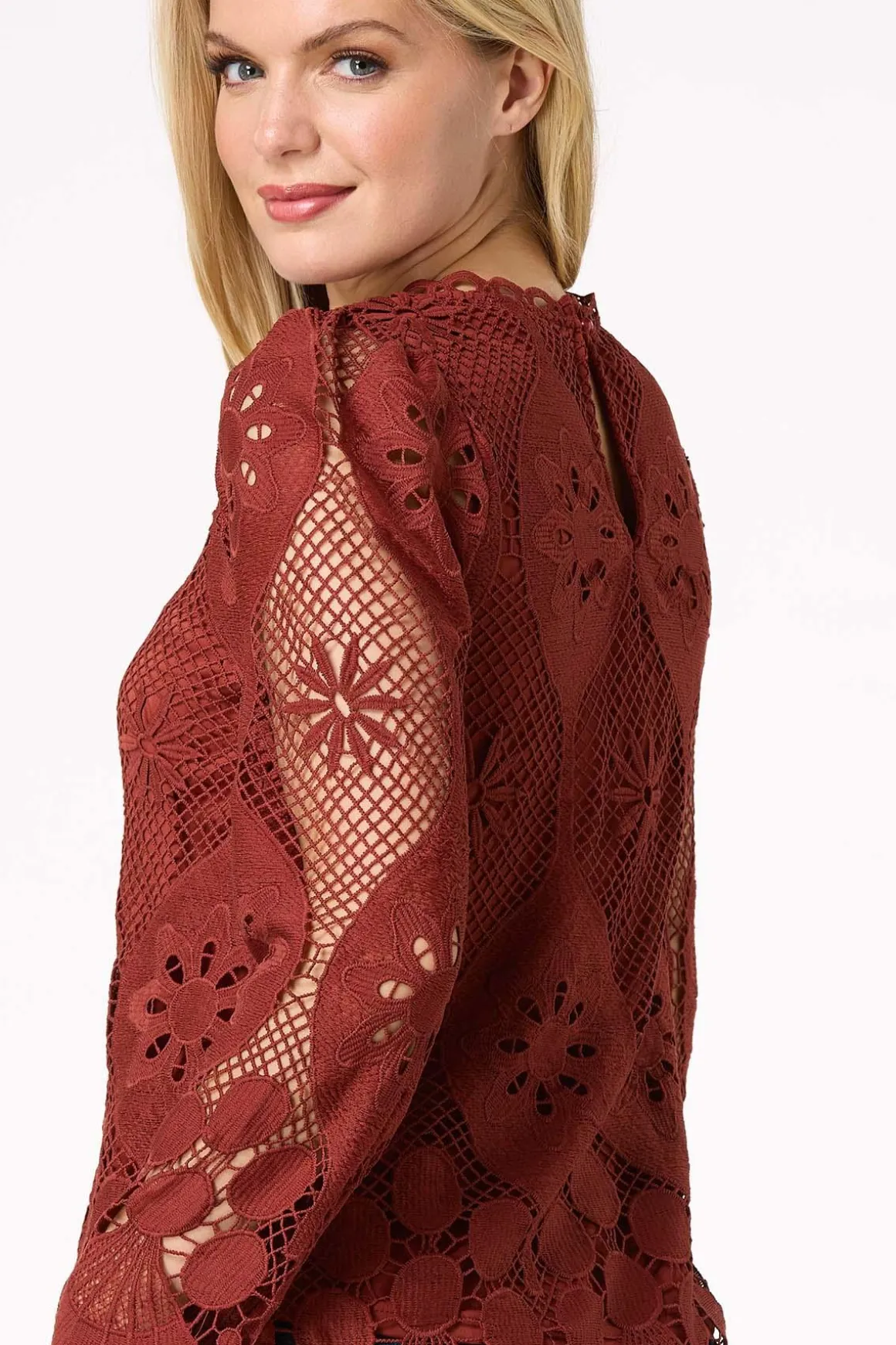 Scalloped Crochet Top