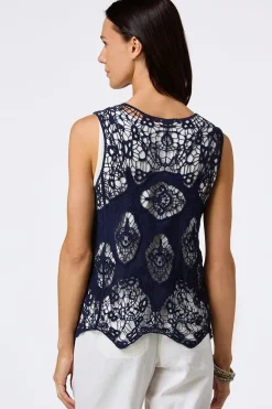 Scalloped Crochet Vest