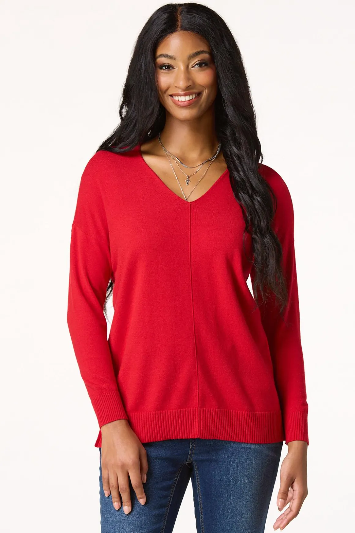 Seamed Sweater