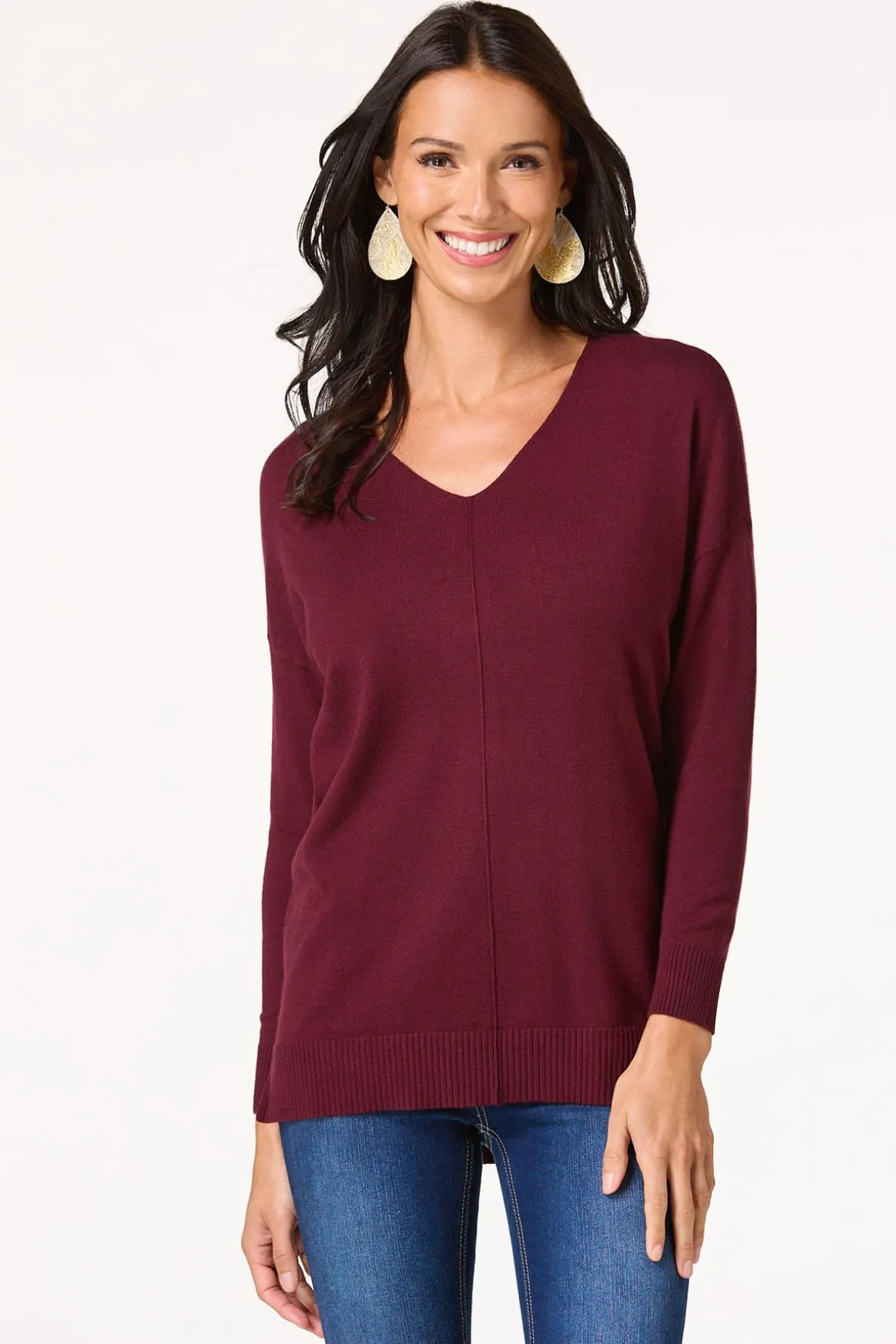 Seamed Sweater