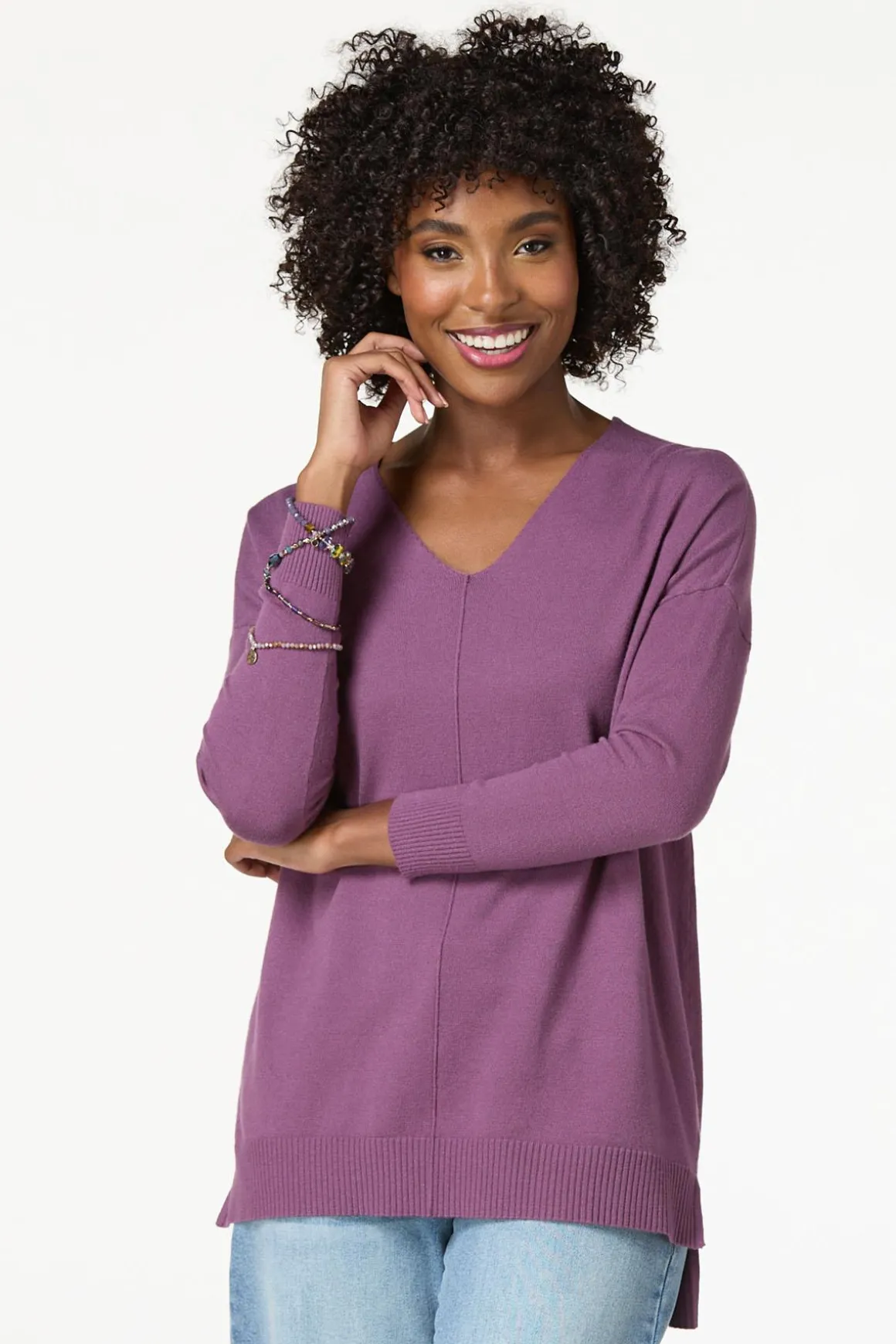 Seamed Sweater