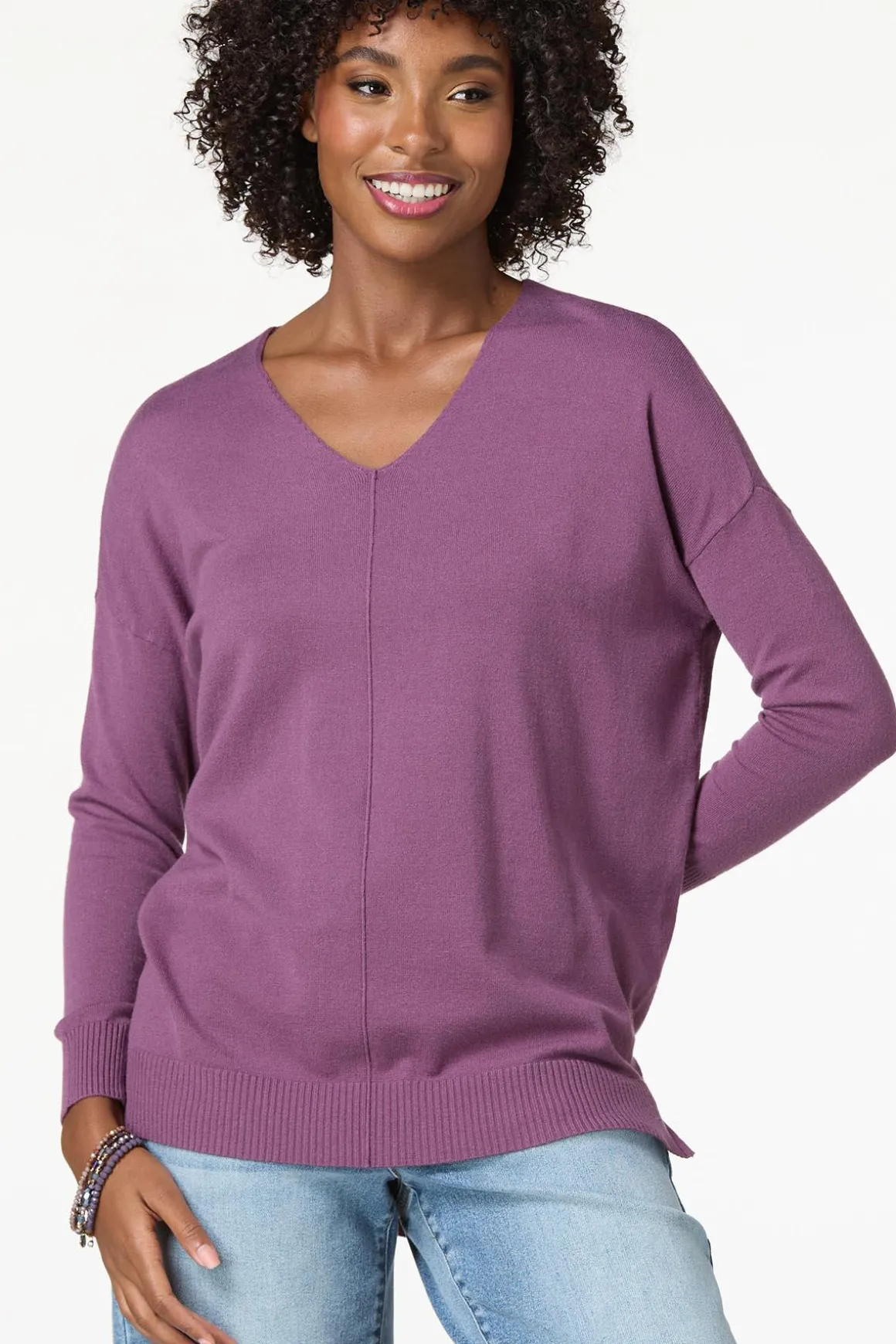 Seamed Sweater