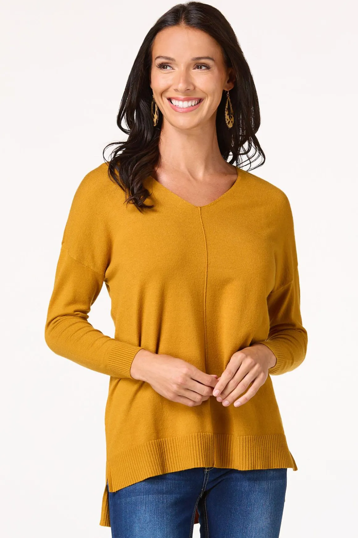 Seamed Sweater