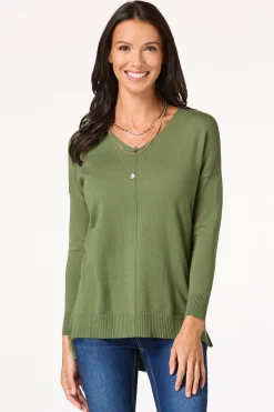 Seamed Sweater