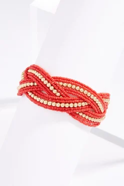 Seed Bead Braid Cuff Bracelet