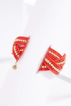 Seed Bead Braid Cuff Bracelet