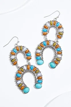 Semi- Precious Western Earrings