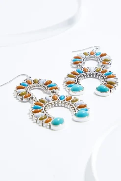 Semi- Precious Western Earrings