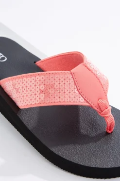 Sequin Band Flip Flops