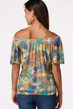 Sequin Color Splash Top