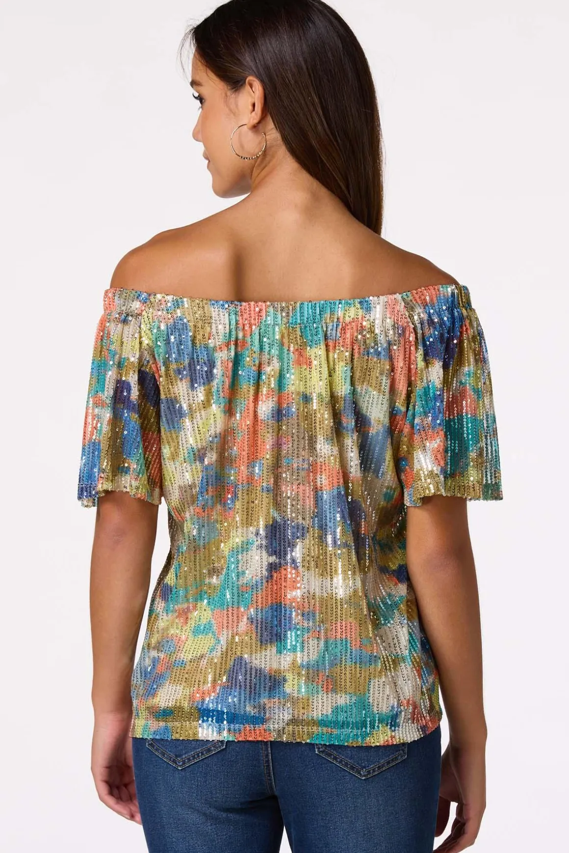 Sequin Color Splash Top