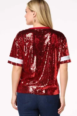 Sequin Game Day Top