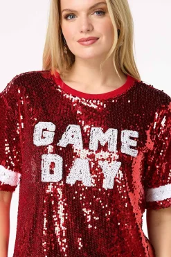 Sequin Game Day Top