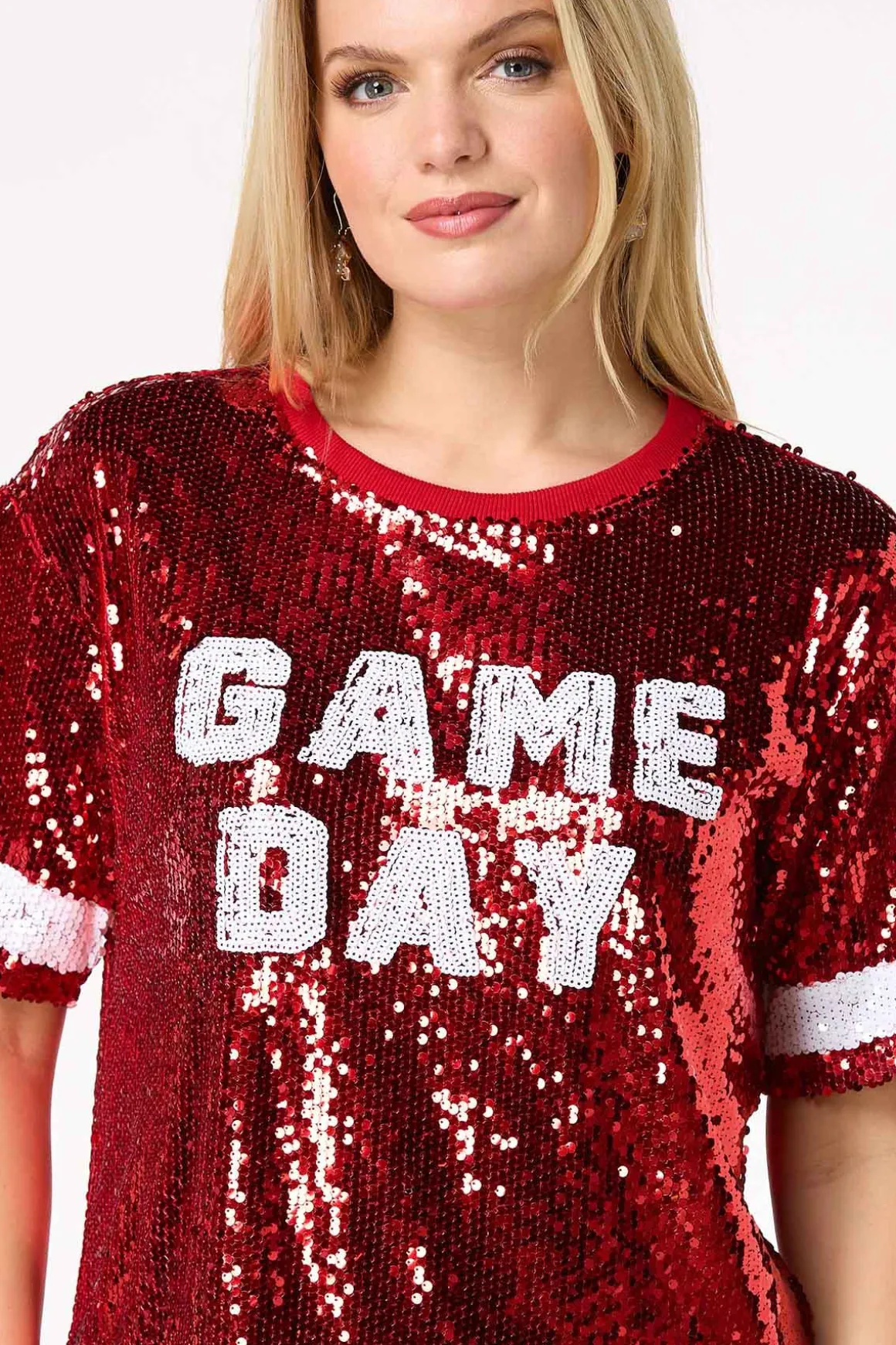 Sequin Game Day Top