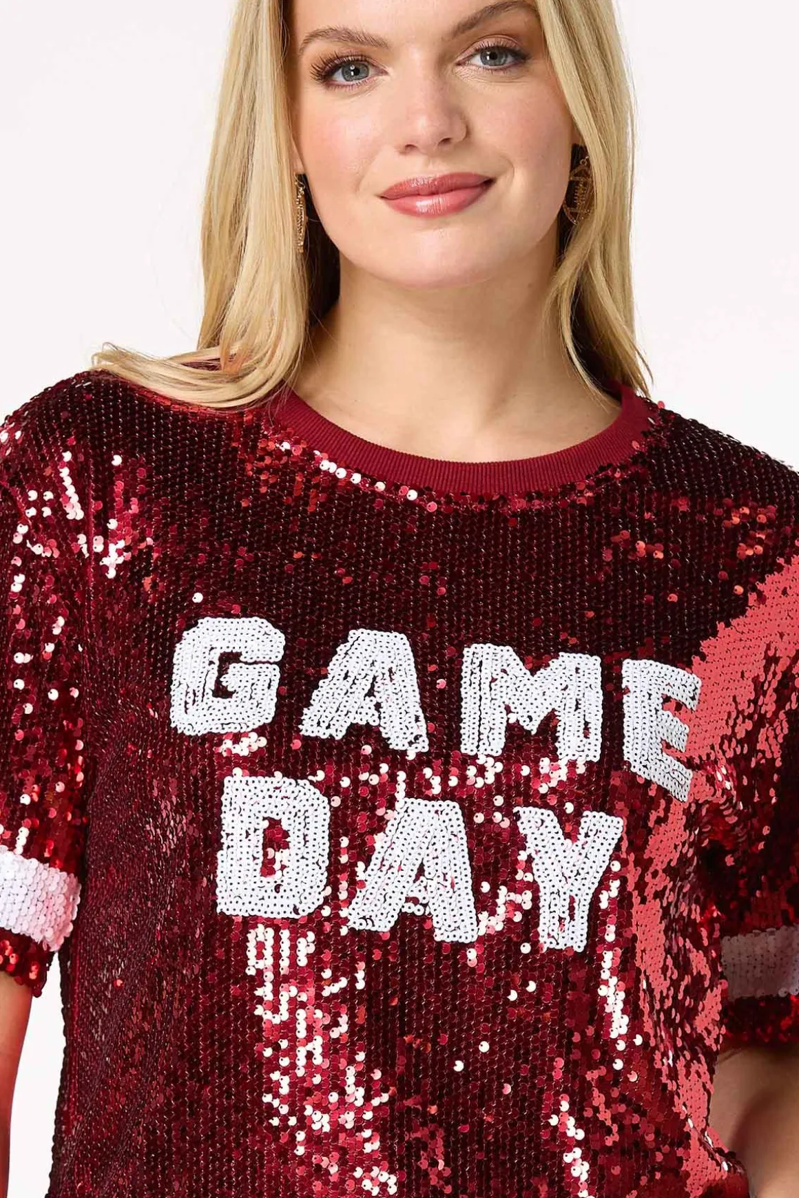 Sequin Game Day Top