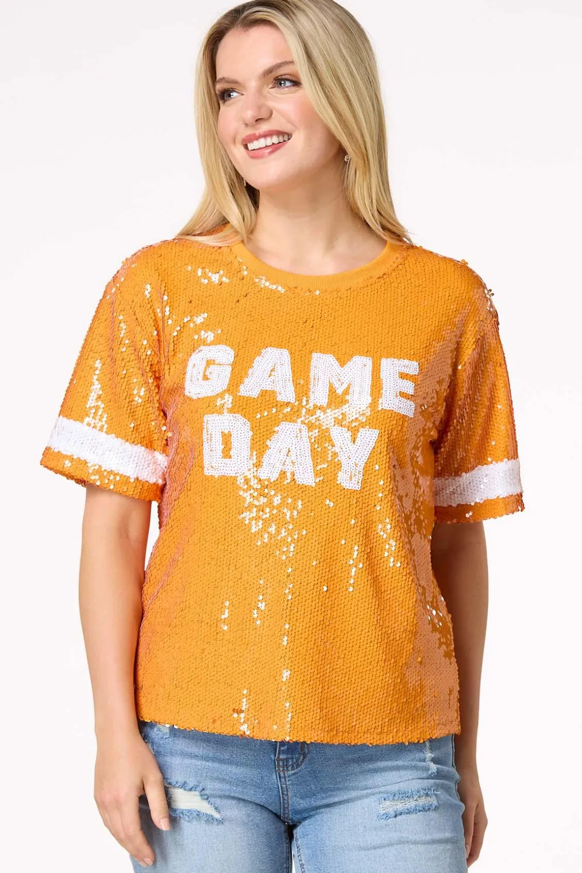 Sequin Game Day Top