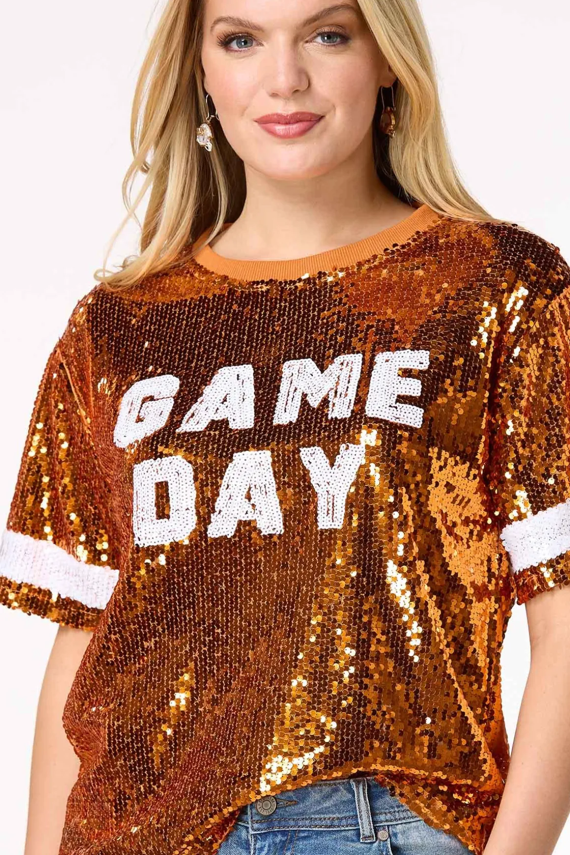 Sequin Game Day Top