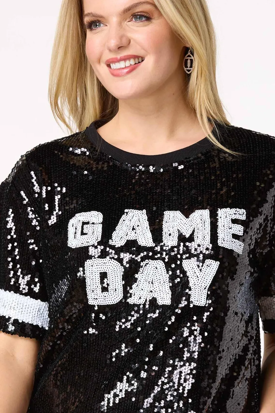 Sequin Game Day Top