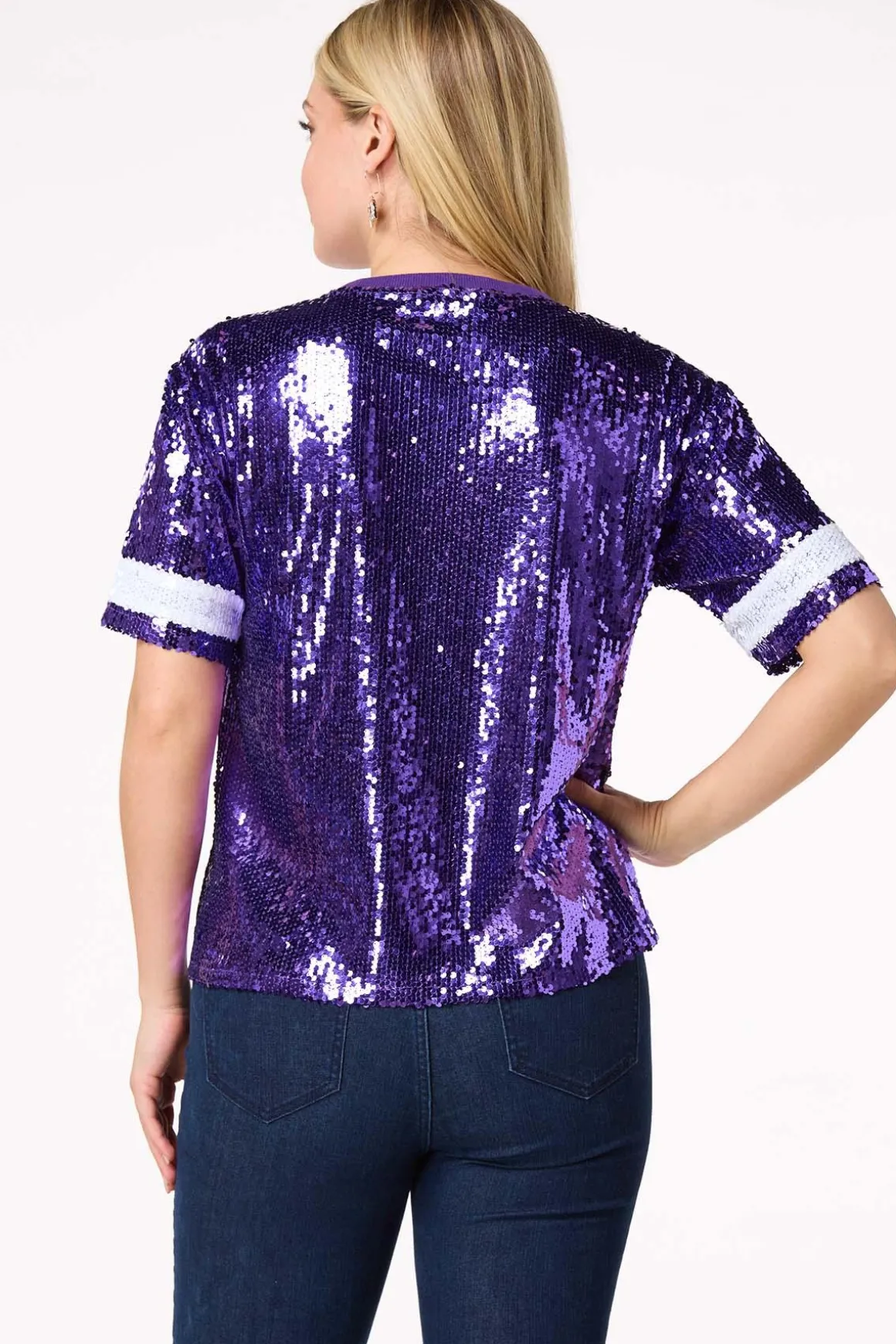 Sequin Game Day Top