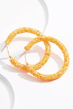 Sequin Hoop Earrings