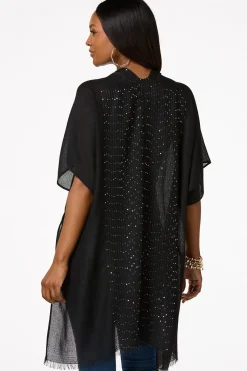 Sequin Solid Kimono