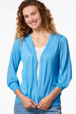 Sheer Balloon Sleeve Cardigan
