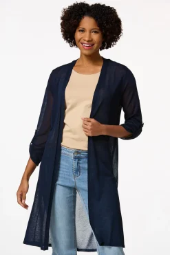 Sheer Cardigan Duster