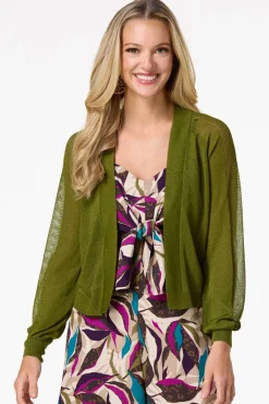 Sheer Green Cardigan