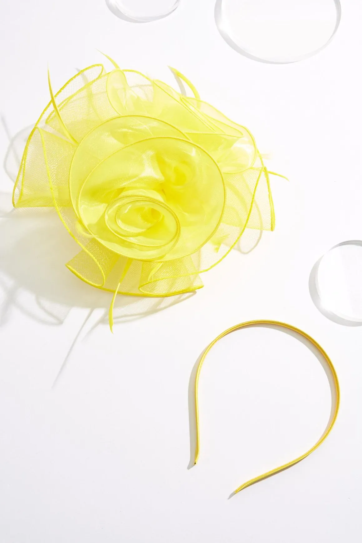 Shimmer Organza Rosette Fascinator