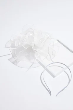 Shimmer Organza Rosette Fascinator