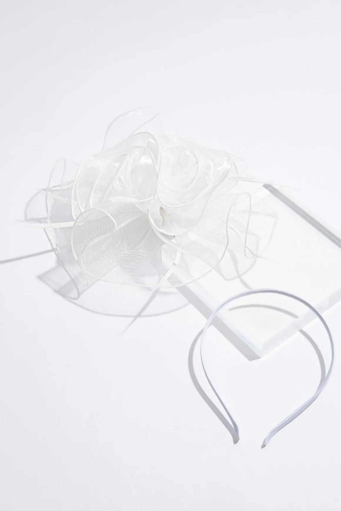 Shimmer Organza Rosette Fascinator