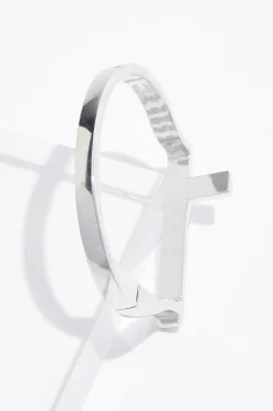 Silver Cross Cuff Bracelet