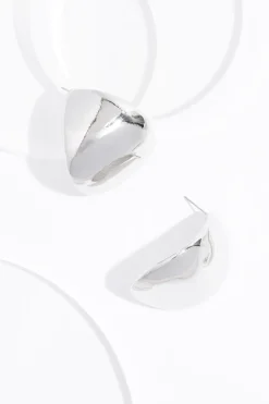Silver Huggie Earrings