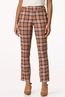 Slim Plaid Pants