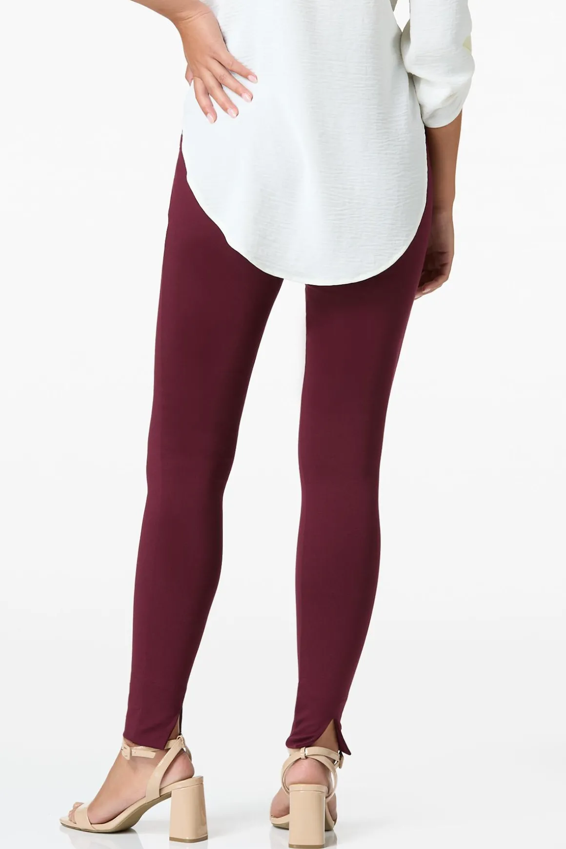 Slit Back Ponte Leggings