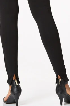 Slit Back Ponte Leggings
