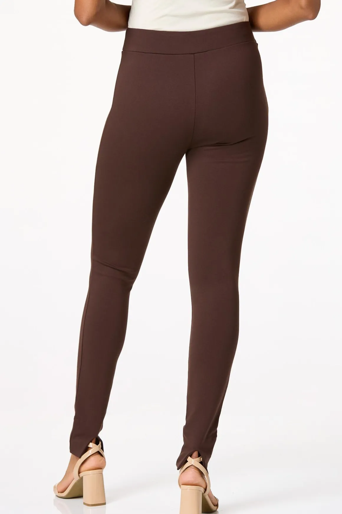 Slit Back Ponte Leggings
