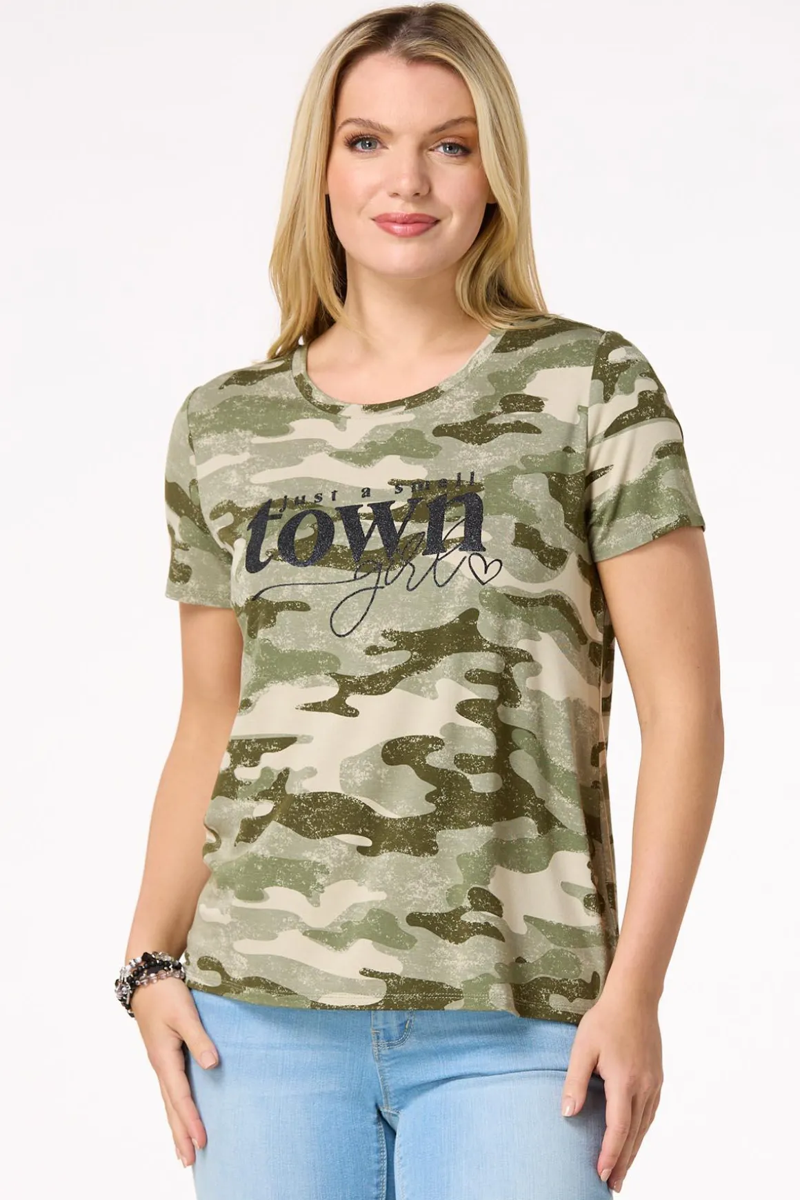 Small Town Girl Camo Tee