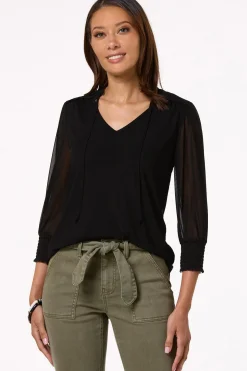 Smocked Shoulder Top