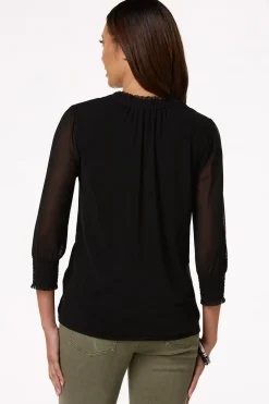 Smocked Shoulder Top