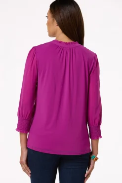 Smocked Shoulder Top
